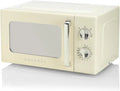 Gorenje MO20E1HRL/20L Mikrowelle, 20 L, 700 W, Timer, Kindersicherung, Auftaufunktion, Mikrowellenofen, Weiß, 5 Leistungsstufen, AquaClean, Retro