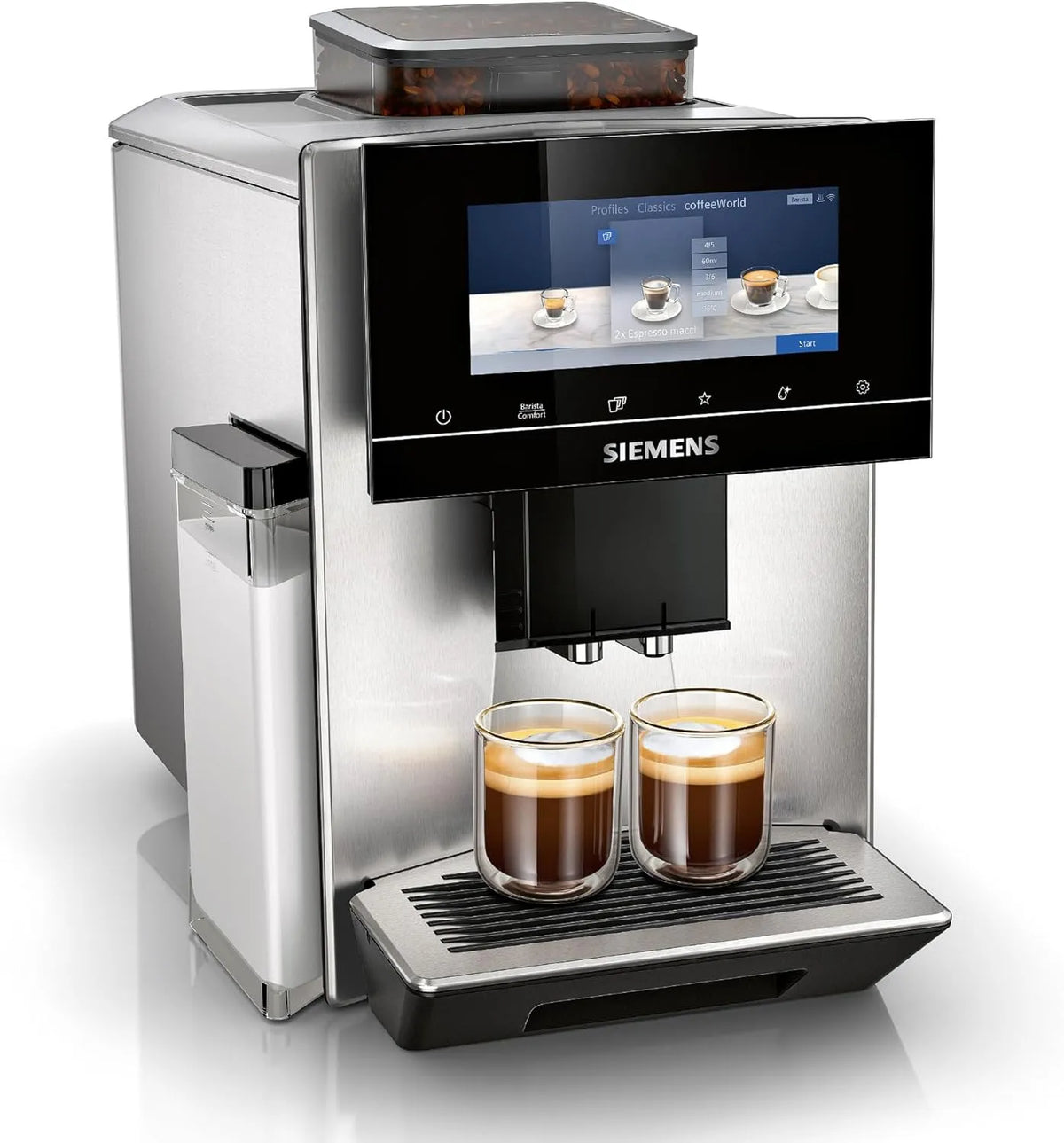 Siemens Kaffeevollautomat EQ900 TQ903D03, Edelstahl, 1500 W