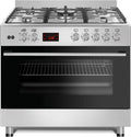 Backofen, 90x60 cm, 107 L, Energieklasse A, Gasline GAG90PINEx 50mBar, Edelstahl, Gasline GAG90PINEx UMLUFT Gas-Herd, 107 Liter, LPG 50mBar