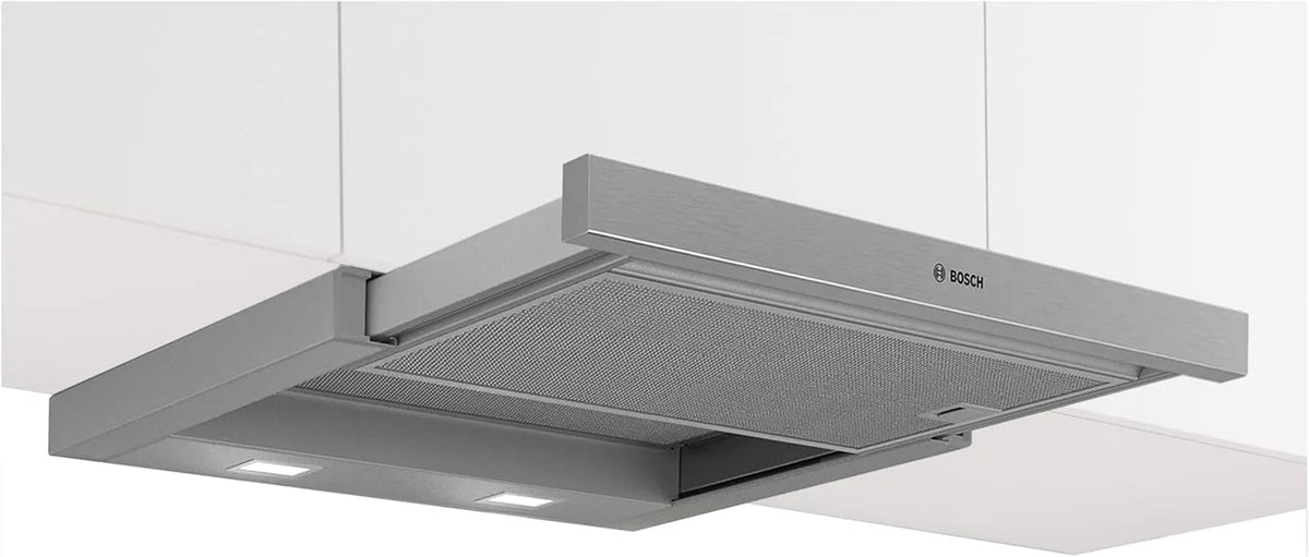 Bosch Serie 2 DFL063W57 Geschirrspüler, 60 cm, Spülmaschine, LED-Beleuchtung, leise, Silber, individuell anpassbar, kraftvolle Abluftleistung