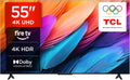 TCL 55PF650A 55-Zoll Smart TV, Fernseher, 4K UHD, HDR, Dolby Audio, HDR 10, 4K Ultra HD, Dolby Atmos, Dolby Vision, Airplay2, DTS, Smart LED Fire TV