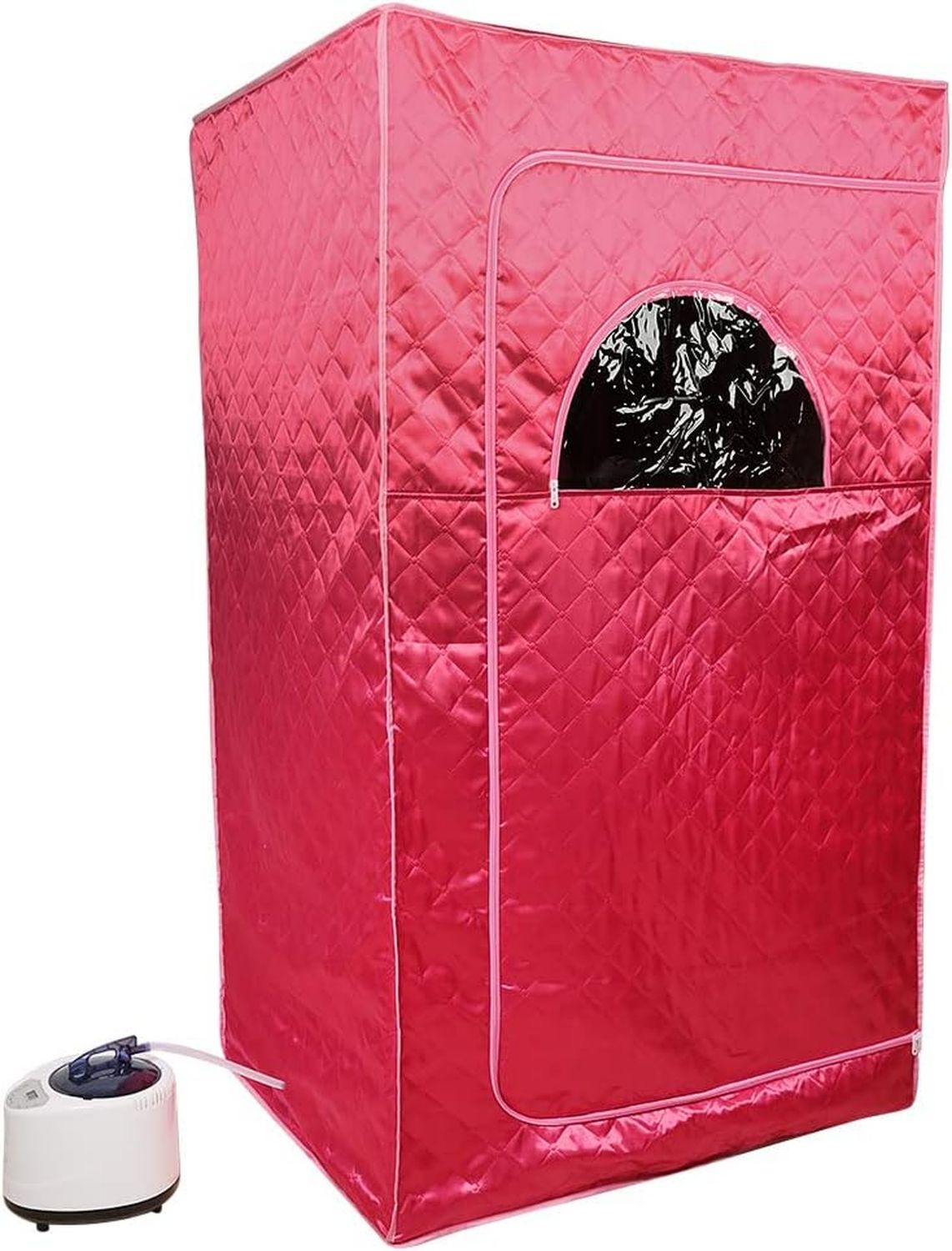 Tragbare Dampfsauna: mit Fernbedienung, 100 x 80 x 170 cm, rot