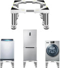 Waschmaschine, Gefrierfach, Weiß, 4-10, Höhe:9, White, Waschmaschinen Untergestell mit 8 Schwerlastfüßen Universal Verstellbare Kühlschrank Sockel für
