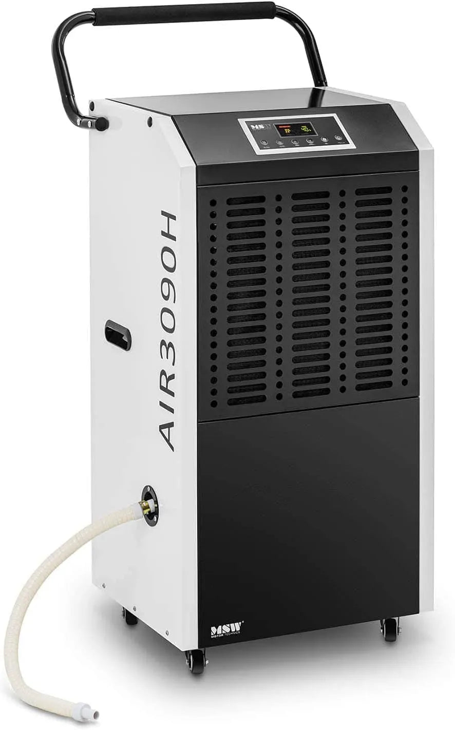 Wäschetrockner, 90 L, 1129 m3/h, MSW Bautrockner 90 l, 24 h 150 m2 1129 m3/h mit Griff Luftentfeuchter Raumentfeuchter Trocknungsgerät