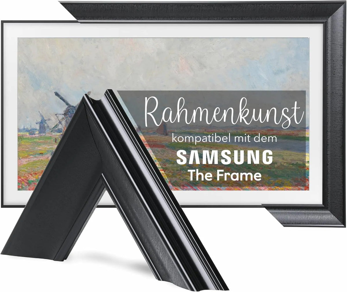 Samsung 75-Zoll-TV-Rahmen Smart TV, Fernseher, Schwarz, 75-Zoll-TV-Rahmen für Samsung The Frame & Pro kompatibel