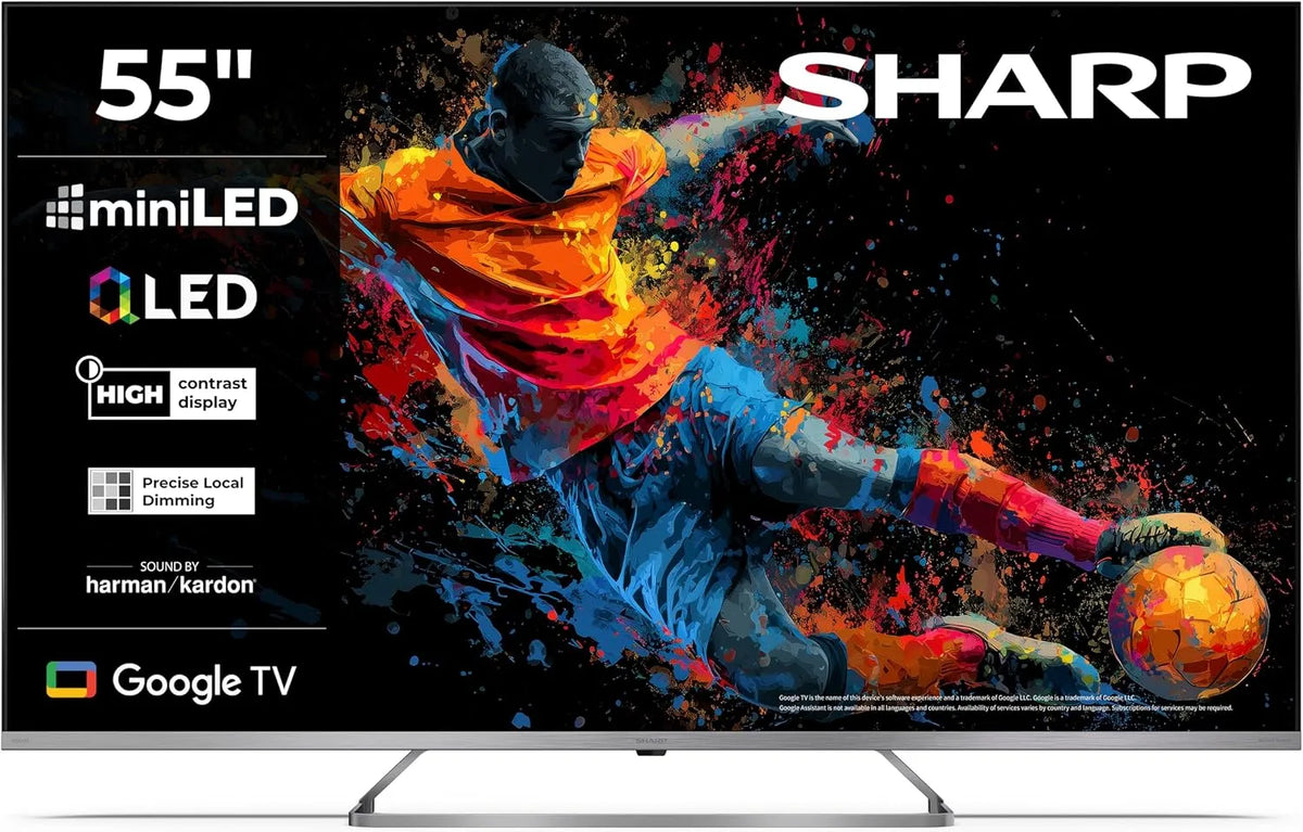 Google 55JP7765E Smart TV, 55 Zoll, Fernseher, 4K UHD, QLED