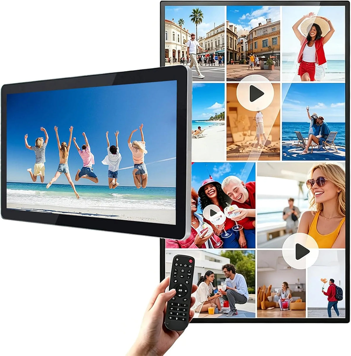 Digital Signage Display 18.5in, LCD-Werbedisplay, Restaurant, Touch-Bedienung, App, digitaler Werbeanzeige, Digital Signage Display - Elektronische