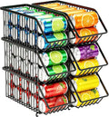 Gefrierschrank, Gefrierfach, Tiefkühlschrank, Stapelbarer Getränkedosen-Spender, stapelbare Dosenspender, Kühlschrank-Organizer, Organizer-Gestell