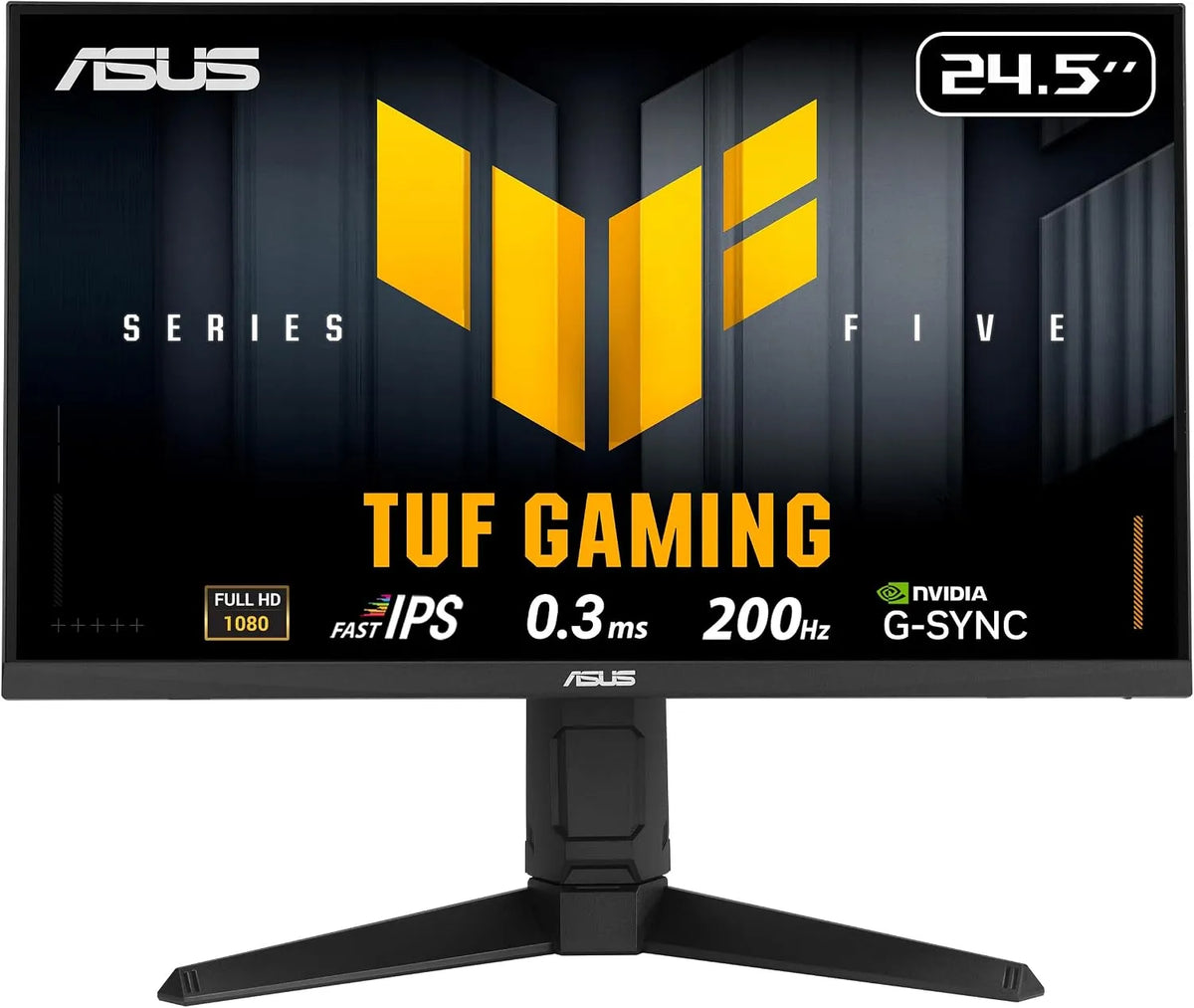 ASUS VG259QL5A Monitor, 25 Zoll, 200 Hz, Gaming-Ausstattung, Full HD, IPS-Panel, PC-Bildschirm