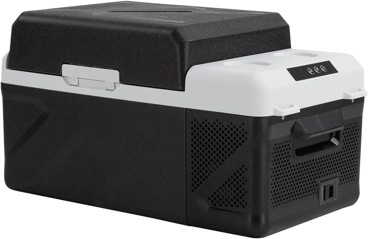 Elektrische Kühlbox KM20 12, 24v, 20 L, -20 bis 20 °C, 24 V, tragbar, Gefrierfach, Auto, Camping, mobile Kühlbox, 24v für Lkw, Boot
