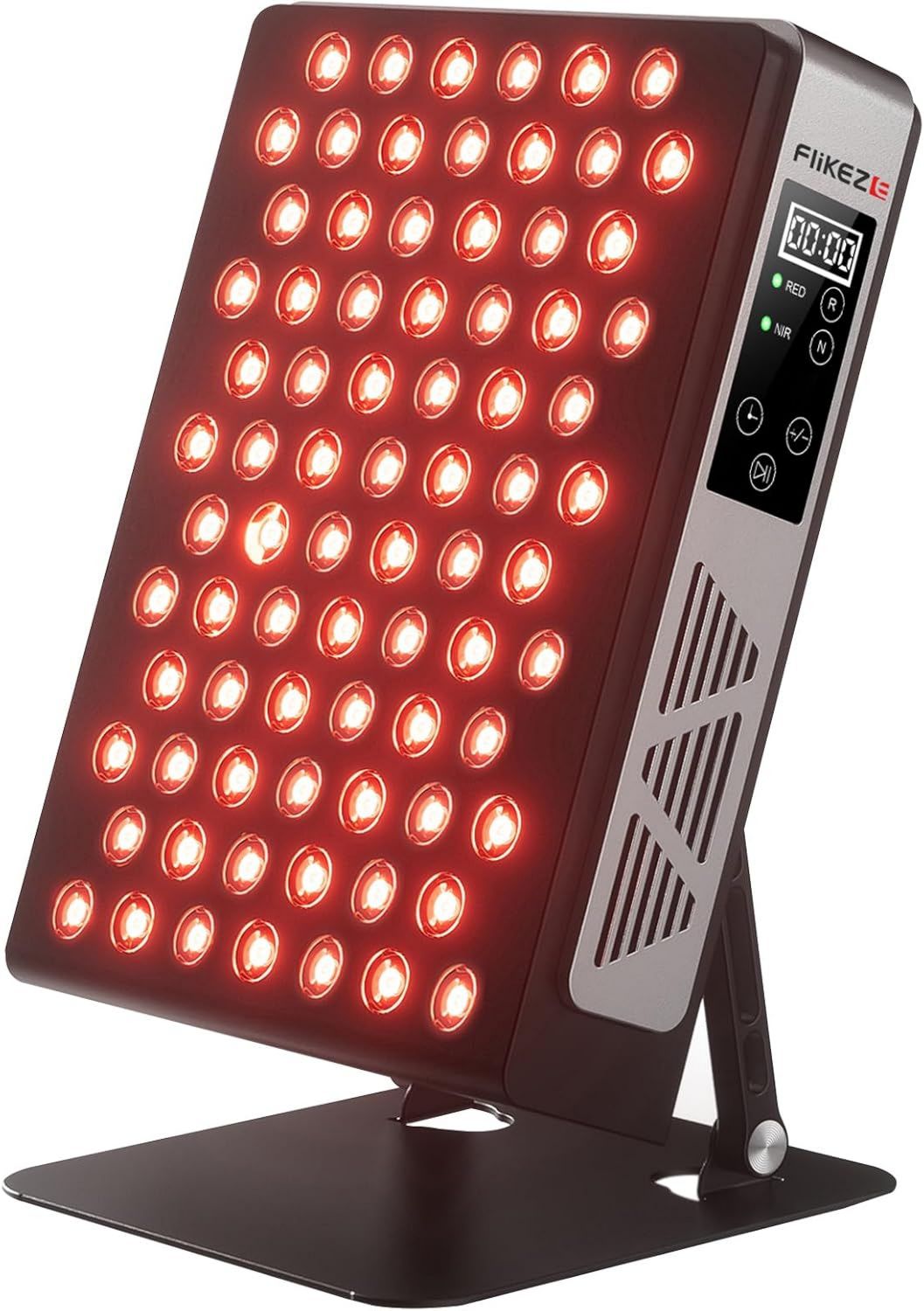 Rotlicht-Therapiegerät: einstellbare Intensität, 630nm, 850nm, 78 LEDs, FliKEZE
