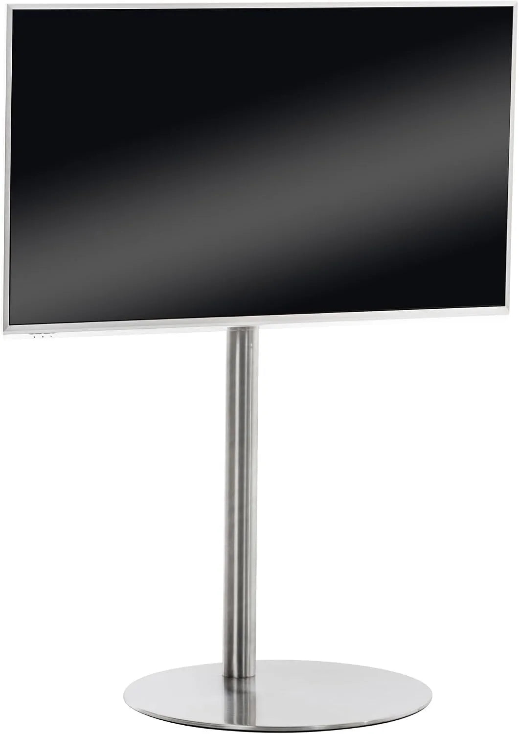 TV-Möbel, 64x53x100cm, Edelstahl, Metall, TV-Ständer WESEL rund - 64x53x100cm