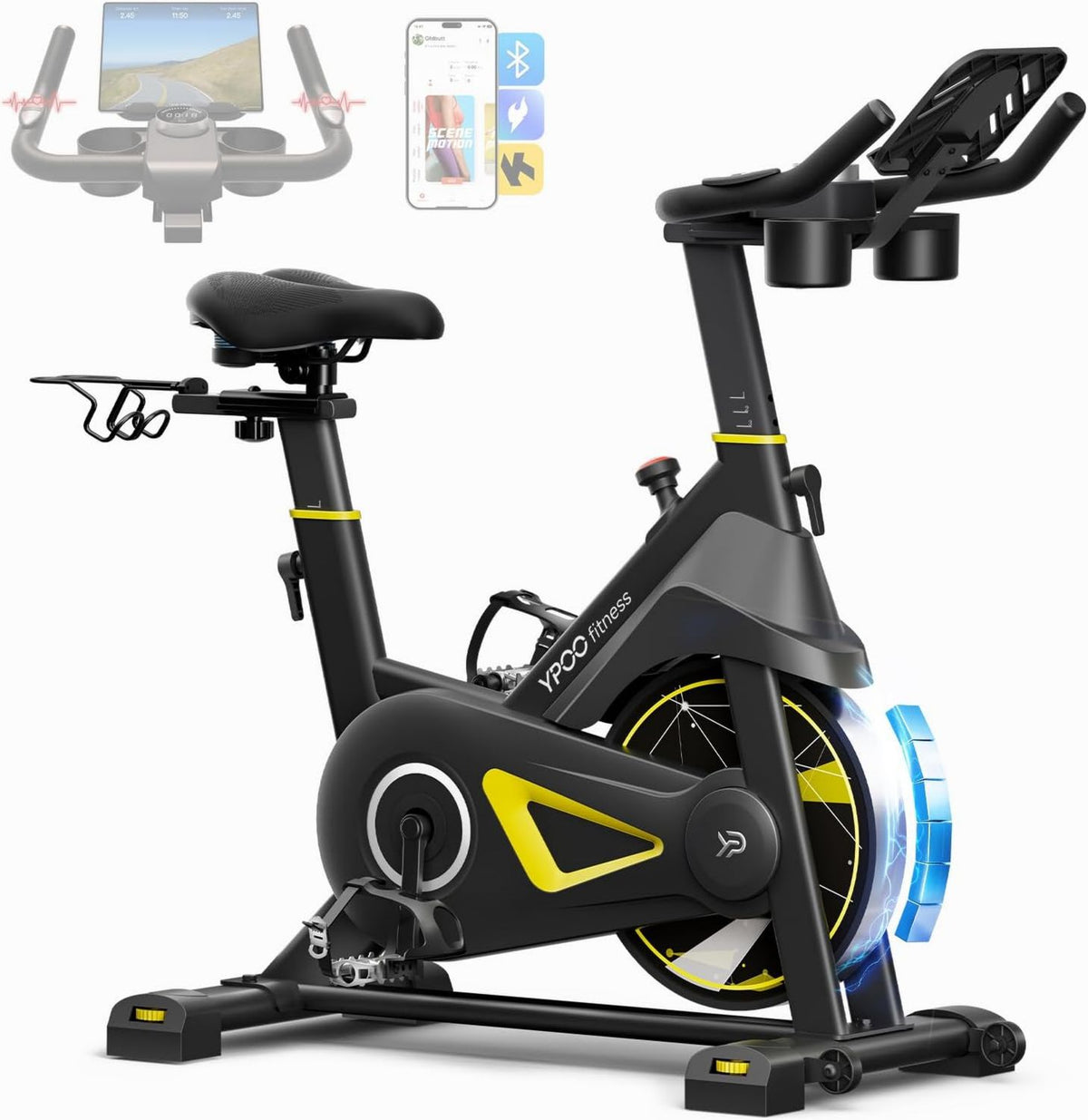 Heimtrainer - verstellbar, leiser Betrieb, YPOO