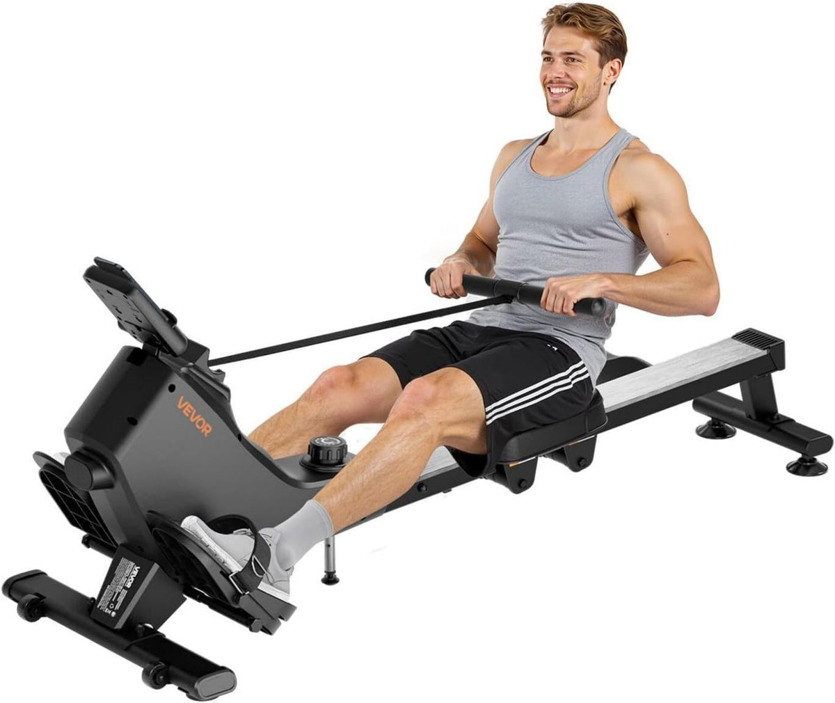 VEVOR Rudergerät – magnetischer Widerstand, klappbar, Bluetooth-Konnektivität, leiser Betrieb, 158 kg