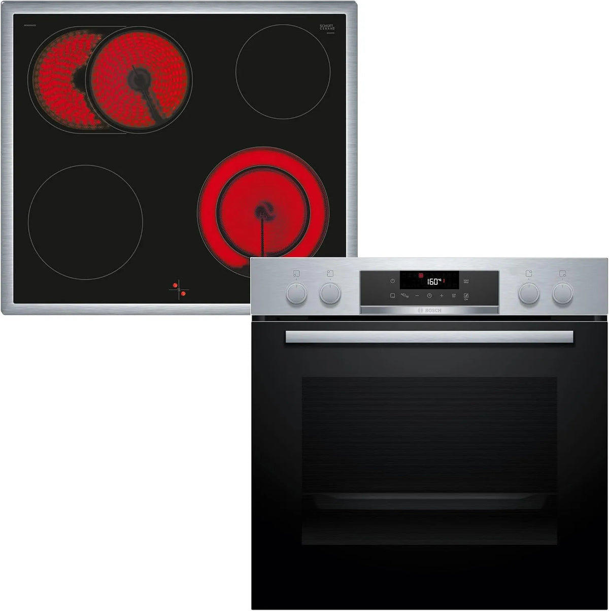 Bosch Serie 2 HND271AS64 Kochfeld, 60 cm, Einbau, Touch-Bedienung, Edelstahl, HEA171BS3, NKN645GA E, Touch Control, 1 cm Kochzone, Serie 4