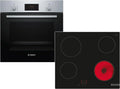 Bosch HBD231BR61 HBF133BR0 Glaskeramikkochfeld, Bosch HBD231BR61 Set Backofen HBF133BR0 + Glaskeramikkochfeld PKE61RAA2E