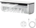 Klimaanlage 6000mAh, Weiß, Wandventilator mit 3 Stufen, Tischventilator Akku 6000mAh für Zuhause Schlafzimmer Küche Badezimmer Auto Büro, Ventilator