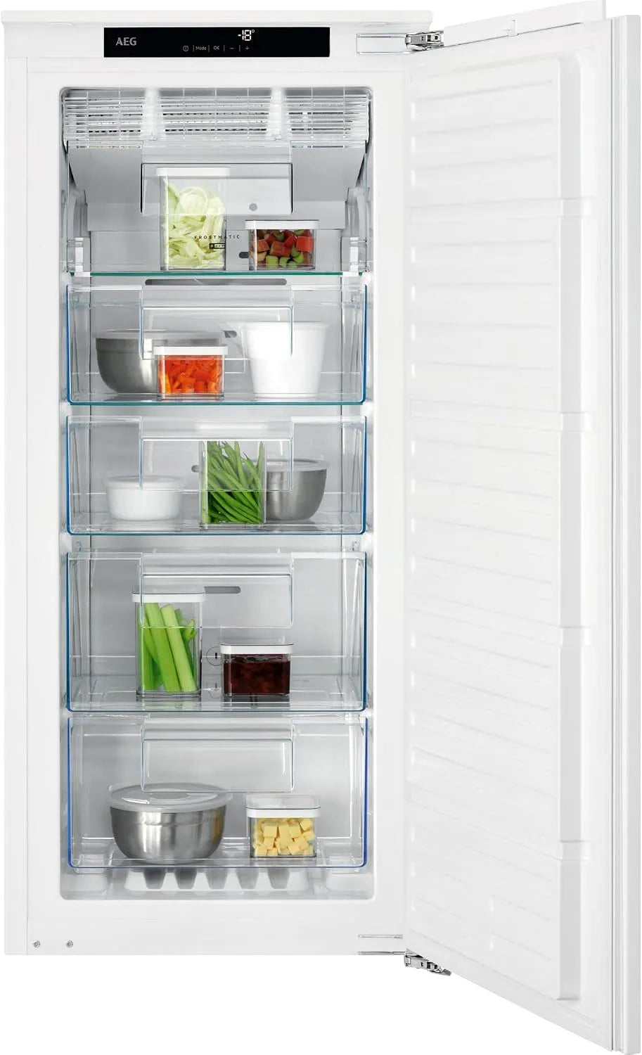 AEG TAB7N12EF Gefrierschrank, 122 L, Einbau, No Frost, Gefrierfach, 2 Temperaturzonen, Tiefkühlschrank, 1225 mm, NoFrost, Festtür