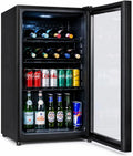 Kühlschrank, 119 L, freistehend, Glas, leise, 119 Liter, Showcase, geräuscharm