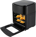Backofen, 15 L, 1400 W, 80 bis 200 °C, kompakt, Zeitbereich 5-65 Minuten, 1400W Heißluftfritteuse Airfryer, 15L Smart Luftfräter Herde Air Fryer mit