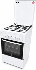 Standherd mit Backofen, Gasline SHGG5060UW, Grill, Weiß, LPG, Umluft SHGG5060UW, Erdgas