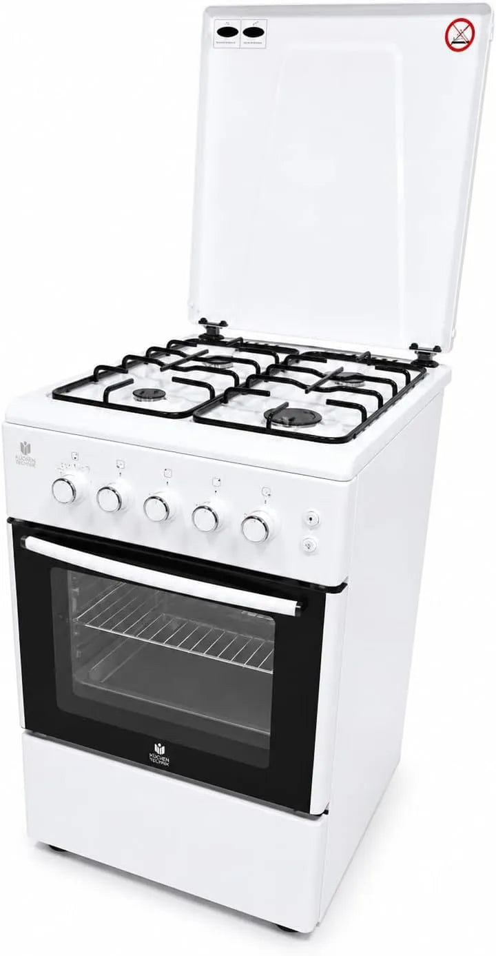 Standherd mit Backofen, Gasline SHGG5060UW, Grill, Weiß, LPG, Umluft SHGG5060UW, Erdgas