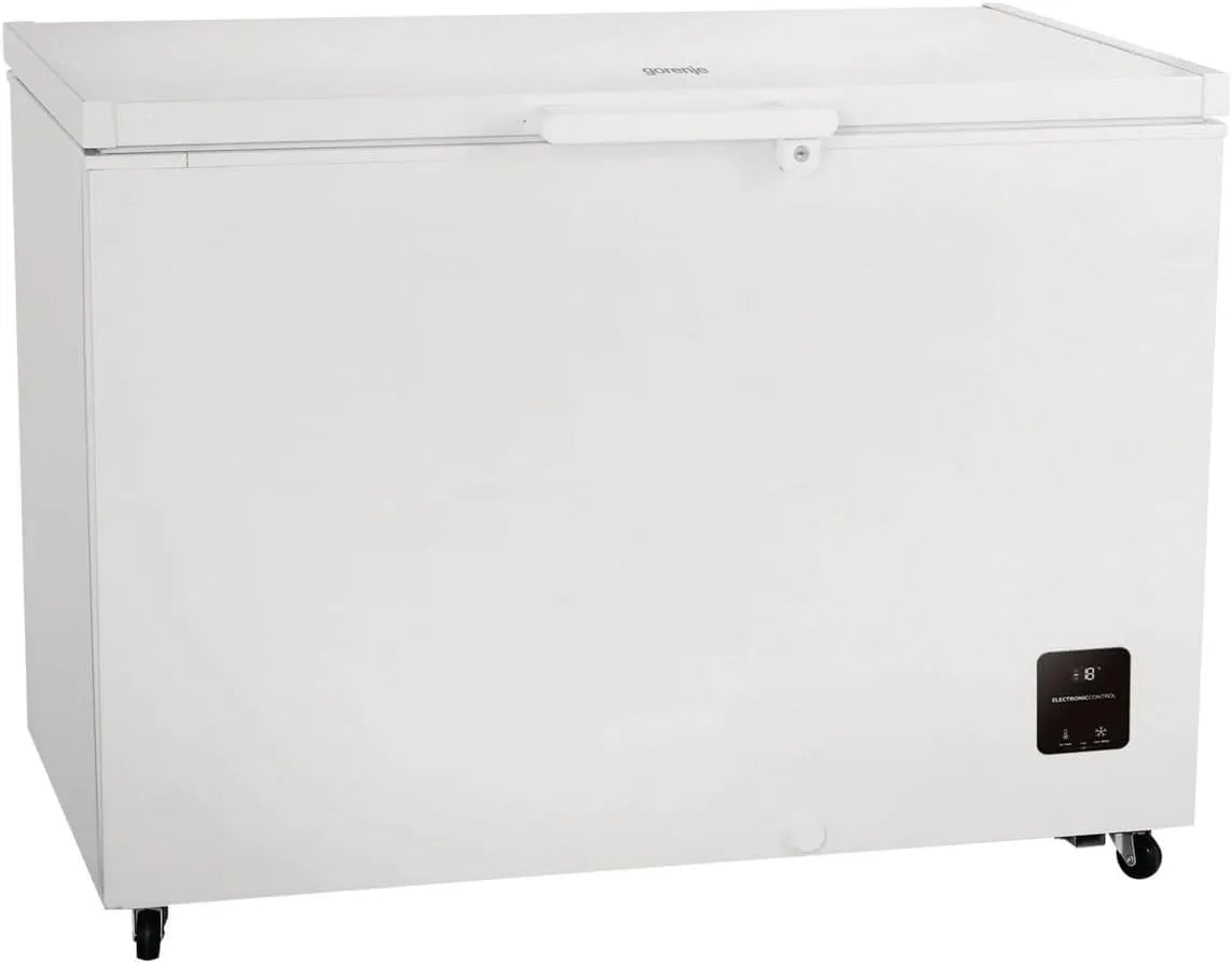 Gorenje FH30EAW Gefrierschrank, 297 L, 111, 4×84, 7×63 cm, Transportrollen, Gefrierfach, Inverter, Tiefkühlschrank, Weiß, Gefrierschutz unten -15°C