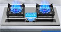 Gaskochfeld, Gaskocher, 2 KW, LPG/NG, Size: LPG, Gasherd, Kochfeld, Gehärtetes Glas, Doppelherdbrenner, Dual Fuel, Leicht Zu Reinigen, For Wohnmobile
