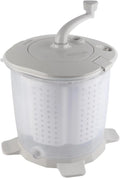 Waschmaschine, tragbar, Camping, Grau, Manuelle, Kompakte Nordic Grey, Annadue Tragbare Handkurbel-Waschmaschine