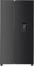 Respekta Kühlschrank, Schwarz, respekta Side by Side Kühlschrank Halvar Black Steel