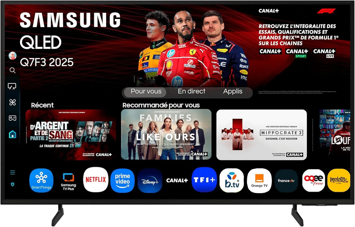 Samsung 50Q7F Smart TV, 50 Zoll, Fernseher, 4K UHD, QLED, Quantum Dot, Länderversion Spanisch