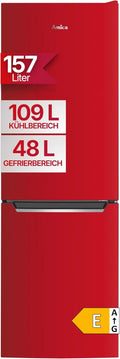 Amica Kühl-Gefrierkombination, 157 L, 144x47, 4x49, 5cm, Kühlschrank mit Gefrierfach